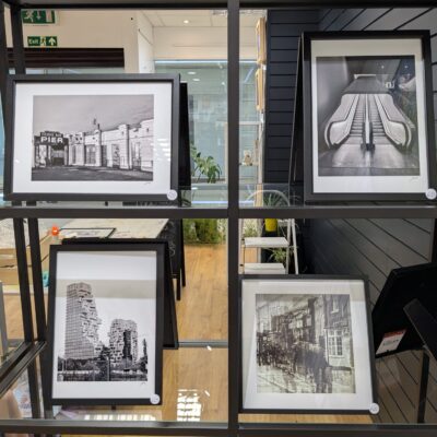 Photographs on display