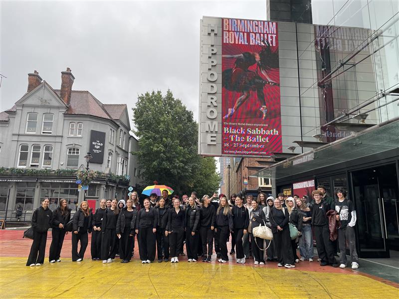 students outside hippodrome