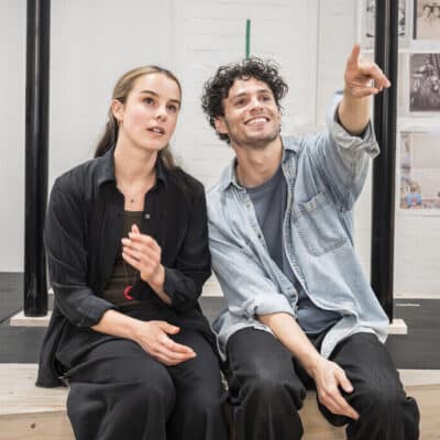 rsc peter pan rehearsals with dan and hannah