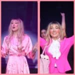 2 students dressed in pink