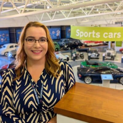 Apprentice shares politics and events career journey at the British Motor Museum